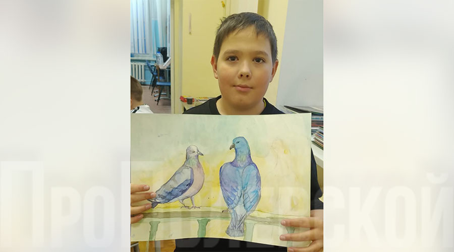 Юные полевские художники рисовали зиму и мечты