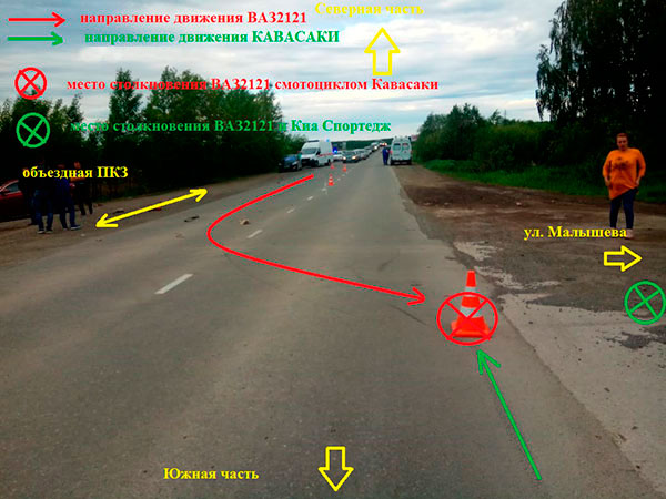 С 7 по 9 июня в Полевском городском округе произошло 5 дорожно-транспортных происшествий, в одном из которых пострадал водитель мотоцикла.