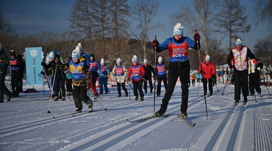 Центральный старт Всероссийской массовой гонки «Лыжня России-2024» Свердловской области состоялся в Сысерти